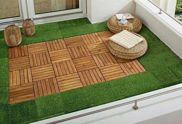 ایده برای بالکن کوچک مانند آبنما سنگی