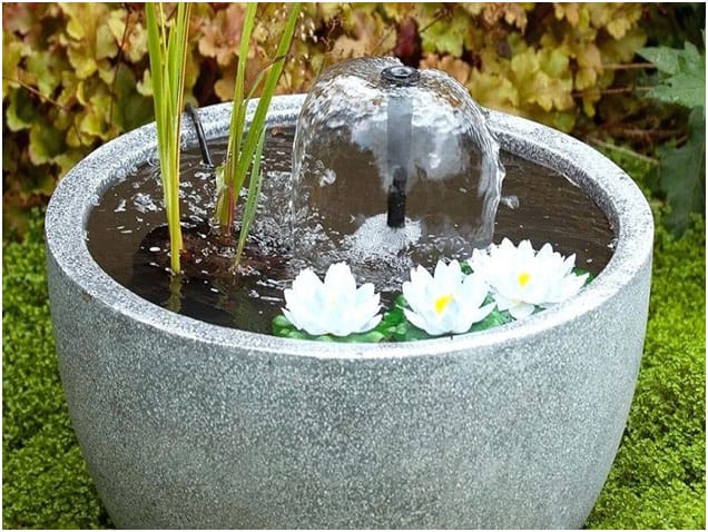 آبنمای سیمانی خانگی