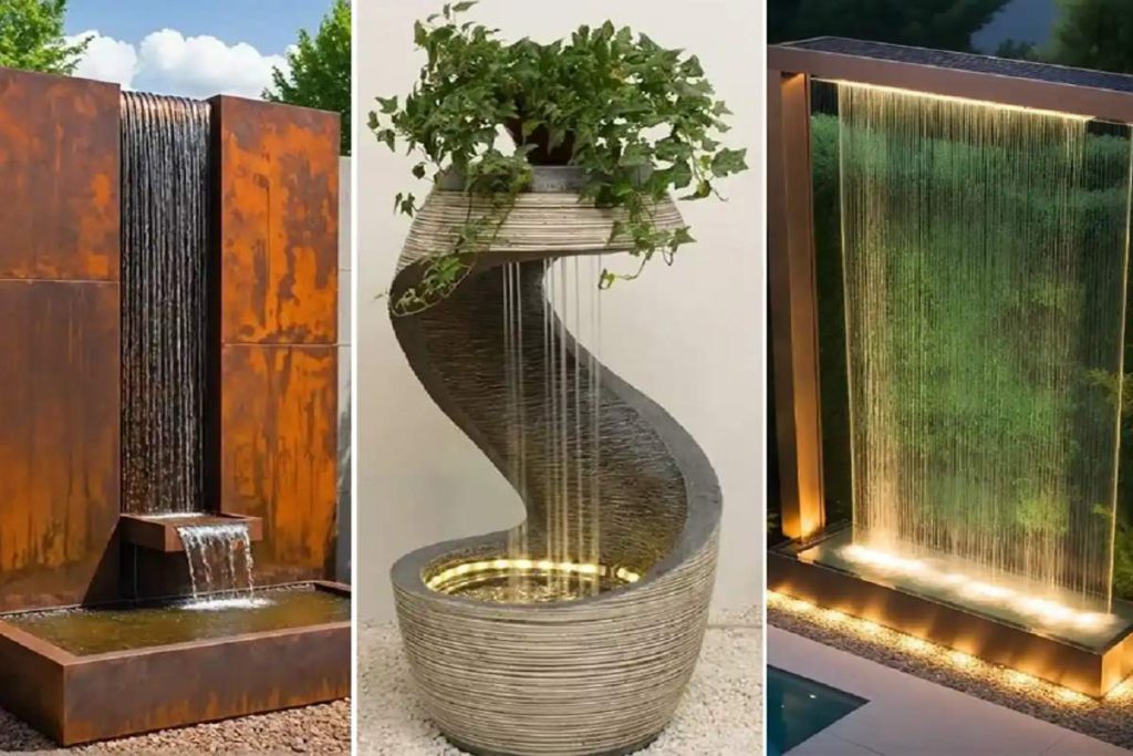 آبنما مدرن برای بالکن