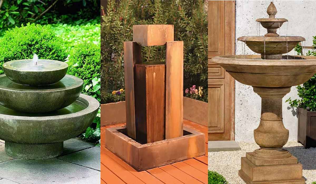 تفاوت آبنمای سنگی و فایبرگلاس