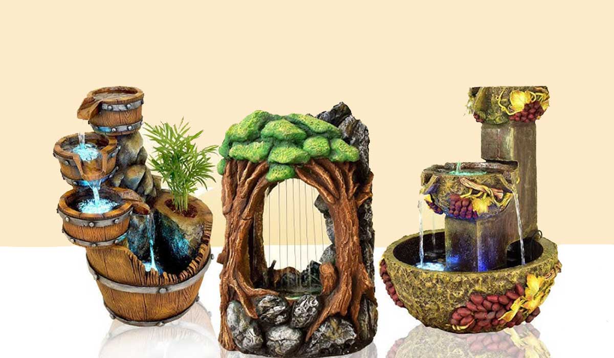 ساخت آبنما با تنه درخت طبیعی