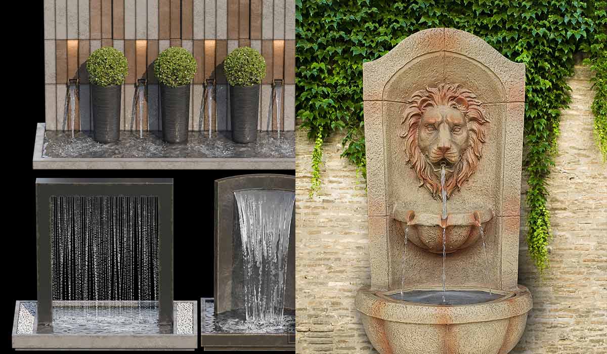 مدل آبنمای دیواری مدرن