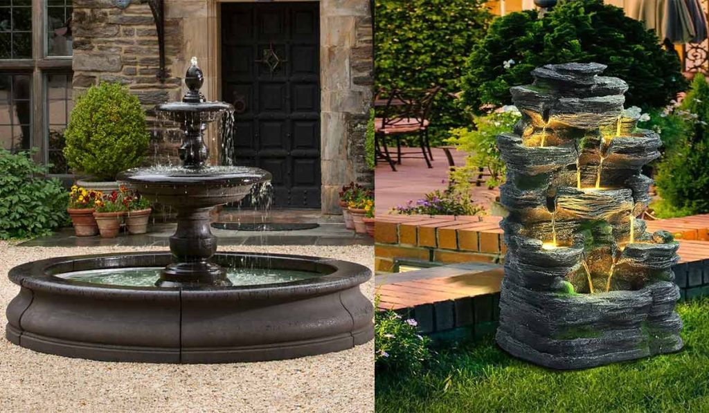 آبنما سنگ طبیعی بهتر است یا مصنوعی؟