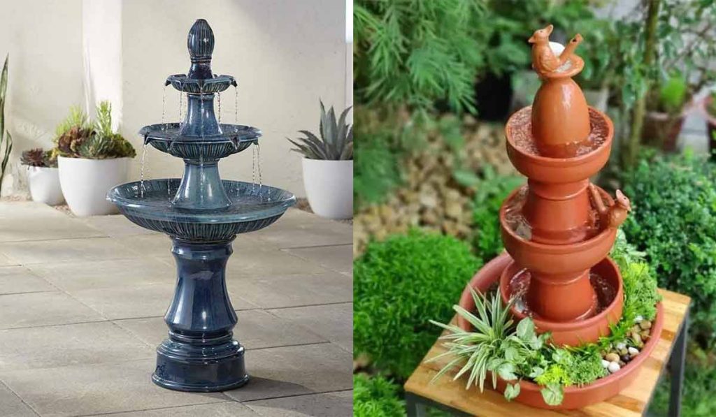 آبنما سرامیکی بهتر است یا سفالی؟