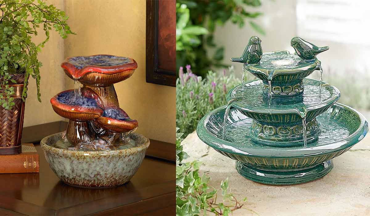 آبنما سرامیکی بهتر است یا سفالی؟